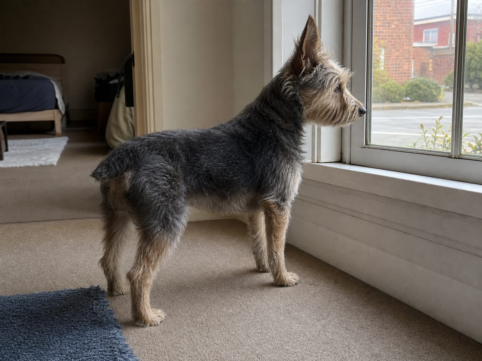 Dog exhibiting resource guarding behavior